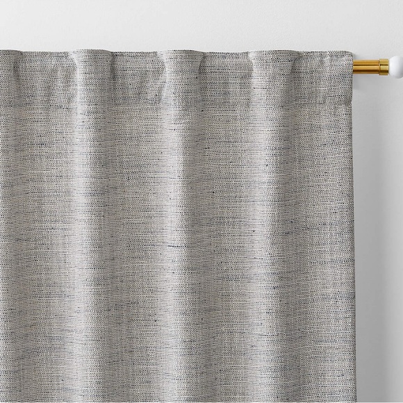 Crate and Barrel Reid Curtain Blue - Picture 5 of 5